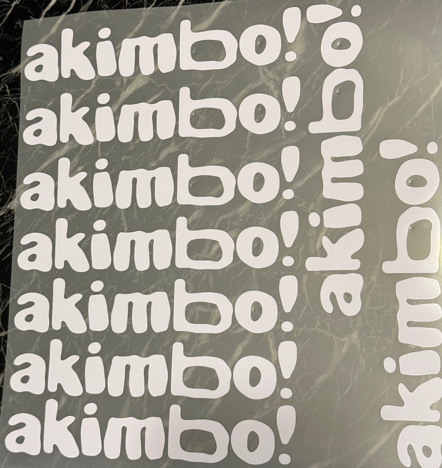 AKIMBO! STICKER