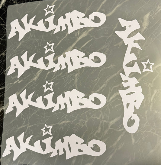 AKIMBO STAR STICKER